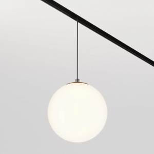 Spot LED suspendat, accesoriu pentru sina magnetica Exility, Luna negru 3000K 160758 universul-luminii.ro