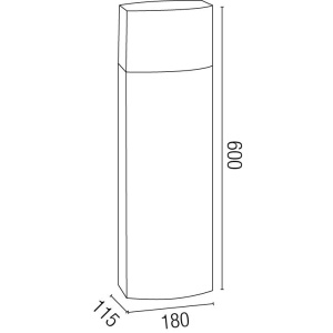 Stalp exterior IP44 Datna 74442 52248 universul-luminii.ro