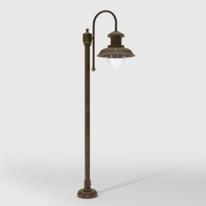 Stalp exterior IP44 realizat manual din alama Amalfi