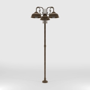 Stalp exterior IP44 realizat manual din alama Lipari