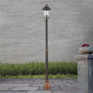 Stalp exterior stil clasic IP44 H216cm Kenzo AL 11K/360.PF5 schw.-kupfer OR