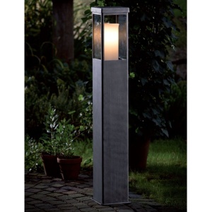 Stalp iluminat exterior din fier forjat, inaltime 110cm, AL 6832