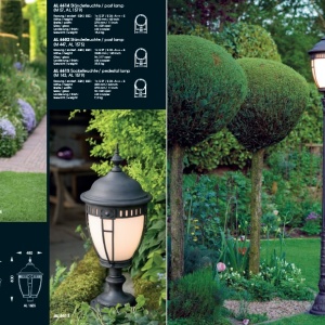 Stalp iluminat exterior din fier forjat, inaltime 362cm, AL 6602 183298 universul-luminii.ro