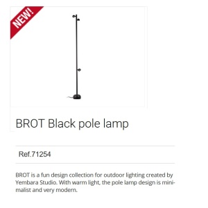 Stalp LED de iluminat exterior BROT 3L H-180cm 92368 universul-luminii.ro