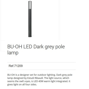 Stalp LED de ilumint exterior design modern BU-OH H-250cm 196488 universul-luminii.ro