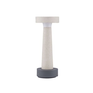 Stalp LED din ciment pentru exterior IP65 Cram White H-30cm