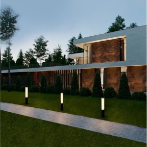 Stalp LED iluminat exterior modern IP54 TUBE H-60cm 160408 universul-luminii.ro