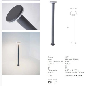 Stalp LED iluminat exterior modern IP65 Jessi 154298 universul-luminii.ro