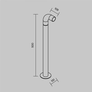 Stalp LED iluminat exterior modern IP65 Sleek H-50cm 241888 universul-luminii.ro