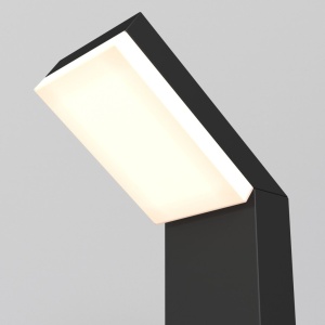 Stalp LED mic exterior design modern IP54 Paso negru 120138 universul-luminii.ro