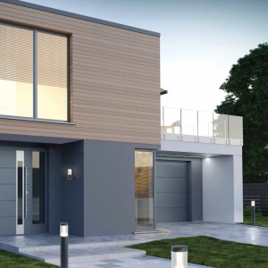 Stalp LED pentru iluminat exterior decorativ IP54 Haus H-45cm 154218 universul-luminii.ro