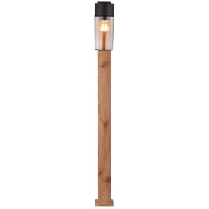 Stalp mediu pentru exterior design industrial IP44 Etsi maro, negru 134788 universul-luminii.ro