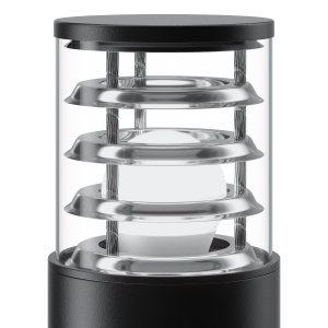 Stalp mic de exterior cu protectie IP54, Bronx negru 201158 universul-luminii.ro