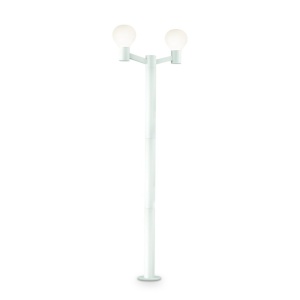 Stalp modern de exterior cu protectie IP44 CLIO PT2 alb 147086