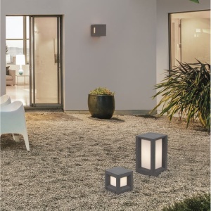 Stalp pentru iluminat exterior IP65 CASTRO gri, H-35cm NVL-9739351 190808 universul-luminii.ro