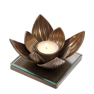 Suport lumanare, obiect decorativ design LUX Lotus - Img 3