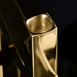 Suport pentru 5 lumanari, Auriu, ABSTRACT 50cm - Img 11