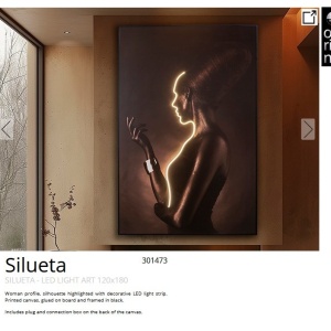 Tablou de perete decorativ cu iluminat Silueta - Img 6