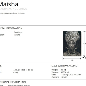 Tablou decorativ 90x120cm Maisha SV-206181 - Img 4
