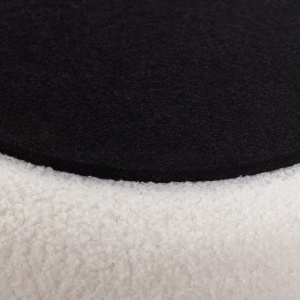 Taburete cu spatiu de depozitare, VOGUE 40cm boucle alb - Img 4