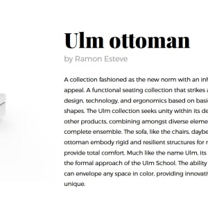 Taburete de exterior / interior design modern premium ULM - Img 3