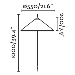 Tarus de iluminat exterior decorativ SAIGON 135/R55 gri/alb 217578 universul-luminii.ro