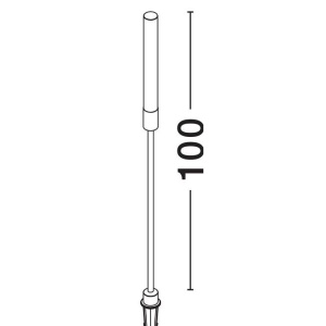 Tarus LED modern iluminat exterior ambiental IP65 PIPE H-100cm 126858 universul-luminii.ro