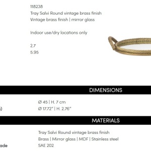 Tava, Obiect decorativ design LUX Salvi Round - Img 5