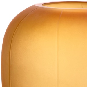 Vas decorativ din sticla design LUX Zenna M, amber - Img 4