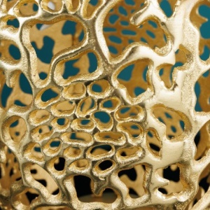 Vaza, Vas decorativ realizat manual Abstract Leaf 40cm - Img 4
