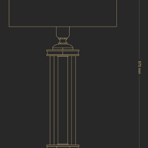 Veioza design clasic realizata manual Decor 76438 universul-luminii.ro