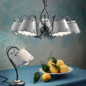 Veioza design clasic realizata manual din ceramica RAVENNA 129308 universul-luminii.ro