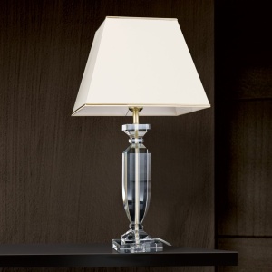 Veioza design decorativ cu cristal K9 POKAL crem/auriu 156208 universul-luminii.ro