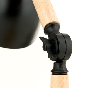 Veioza/Lampa de birou reglabila ANIKA lemn/negru 235568 universul-luminii.ro