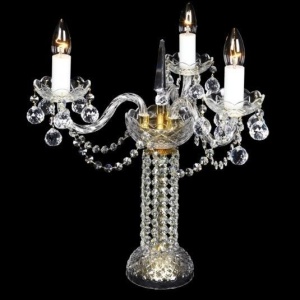 Veioza, lampa de masa 3 brate cristal Bohemia S31 007/03/4
