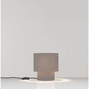 Veioza, Lampa de masa cu abajur maro deschis SYRIN - Img 10