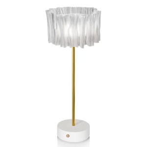 Veioza, Lampa de masa cu baterii ideala restaurant Accordeon Prisma/White