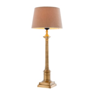 Veioza, lampa de masa cu baza inalta, finisaj brass, H-53cm, Cologne Small 101642 HZ