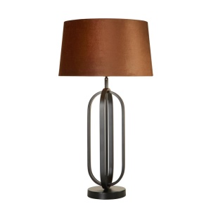 Veioza/Lampa de masa decorativa Chic negru/orange