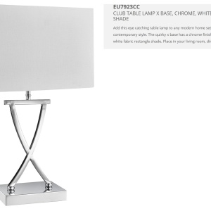 Veioza / Lampa de masa decorativa design modern CLUB EU7923CC SRT 58718 universul-luminii.ro