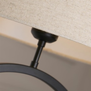 Veioza/Lampa de masa decorativa Elegant negru/natural - Img 4