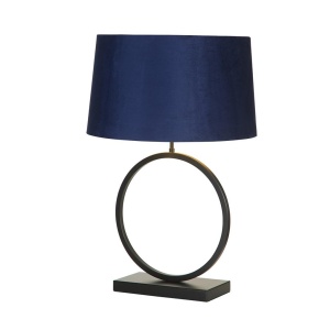 Veioza/Lampa de masa decorativa Elegant negru/navy