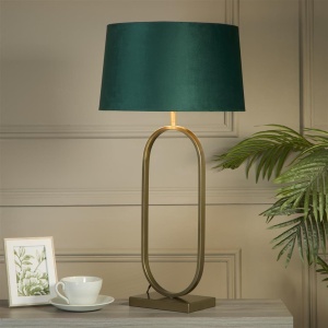 Veioza/Lampa de masa decorativa Modish bronz/verde - Img 2