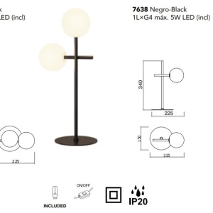 Veioza, Lampa de masa design Art Deco CELLAR 1L 219718 universul-luminii.ro