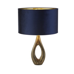 Veioza/Lampa de masa design decorativ Bucklow, navy