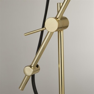 Veioza/Lampa de masa design decorativ Odyssey negru/auriu 140138 universul-luminii.ro