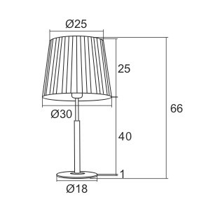Veioza/Lampa de masa design elegant ASTI alba 104098 universul-luminii.ro