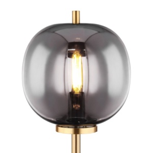 Veioza, lampa de masa design modern Blacky I negru mat, alama 113958 universul-luminii.ro