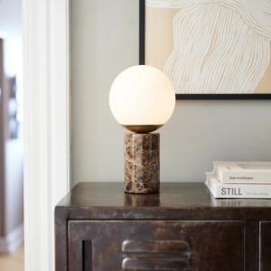Veioza, lampa de masa design modern Lilly maro 115048 universul-luminii.ro