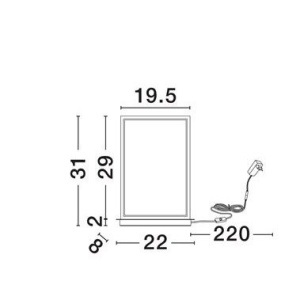 Veioza, Lampa de masa LED design modern Alis 169338 universul-luminii.ro
